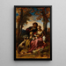 Figures et un chien dans un paysage - Narcisse Virgile Diaz de la Peña — ingelijst kunstwerk aan de muur