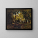 in het bos - Narcisse Virgile Diaz de la Peña — ingelijst kunstwerk aan de muur