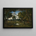 La base d'Apremont, deux bûcheronnes près de deux mares - Narcisse Virgile Diaz de la Peña — ingelijst kunstwerk aan de muur
