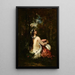 La femme et la perruche - Narcisse Virgile Diaz de la Peña — ingelijst kunstwerk aan de muur