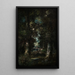 Landschap Pad in het bos - Narcisse Virgile Diaz de la Peña — ingelijst kunstwerk aan de muur