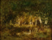 Kleine vijver in het bos - Narcisse Virgile Diaz de la Peña — weergave van het kunstwerk