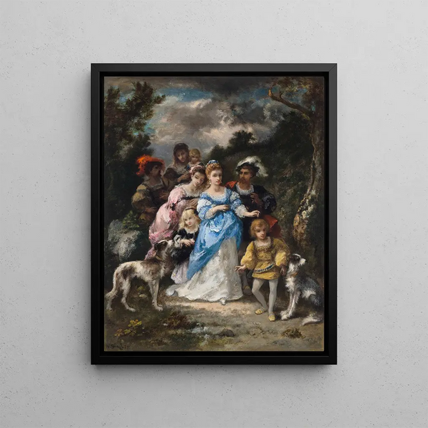 NarcisseVirgile Diaz de La Pea - Promenade la robe bleue.webp