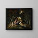 Een deel van het landschap - Narcisse Virgile Diaz de la Peña — ingelijst kunstwerk aan de muur