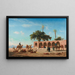 De Karavaan in rust in Siout, Egypte - Narcisse Berchère — ingelijst kunstwerk aan de muur