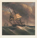 Zeilboot in de storm - Frédéric Roux — weergave van het kunstwerk