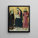 Het Madonna met Kind met Sint-Antonius Abt en Sint-Sigismund - Neroccio de' Landi — ingelijst kunstwerk aan de muur