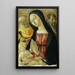 Maagd met Kind met heiligen Petrus en Paulus - Atelier van Neroccio di Bartolomeo di Benedetto de' Landi — ingelijst kunstwerk aan de muur