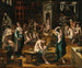 Een openbaar bad - Nederlandse school — weergave van het kunstwerk