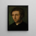 Portret van een heer - Nederlandse school — ingelijst kunstwerk aan de muur