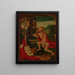 De boeteling Sint Jerome - Nederlandse school — ingelijst kunstwerk aan de muur