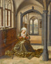 De Maagd in gebed - Nederlandse school — weergave van het kunstwerk