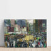 New York - George Bellows — wandpresentatie van het kunstwerk