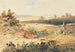 haas in een landschap - Newton Limbird Smith Fielding — weergave van het kunstwerk