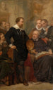 Pierre Paul Rubens in zijn atelier - Nicaise De Keyser — weergave van het kunstwerk