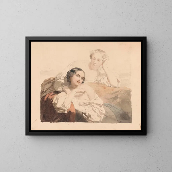 Les Glaneuses - Nicaise De Keyser — framed artwork on a wall