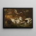 Zwanen en honden - Nicasius Bernaerts — ingelijst kunstwerk aan de muur