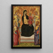 De Maagd met Kind in majesteit met Sint Catharina, Sint Barthélemi en twee engelen - Niccolò di Buonaccorso — ingelijst kunstwerk aan de muur