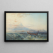 Canoë de guerre maori approchant Taranaki - Nicholas Chevalier — ingelijst kunstwerk aan de muur