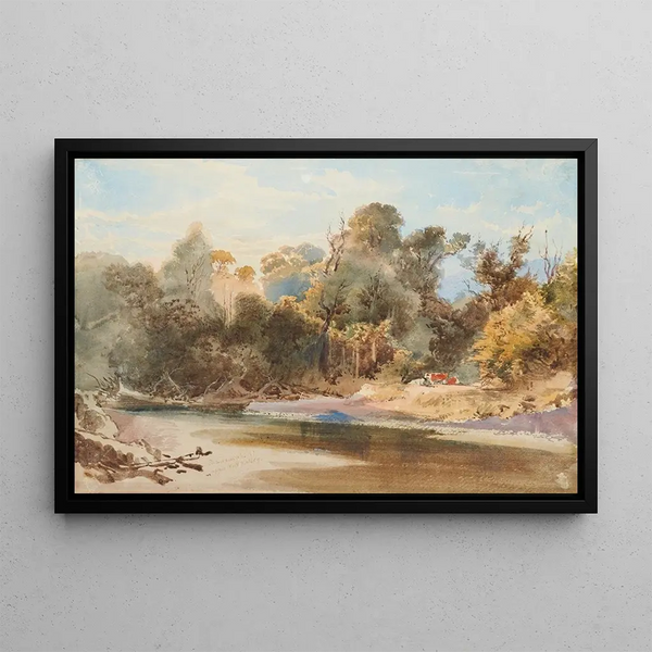 Pakuratahi Upper Hutt Valley - Nicholas Chevalier — ingelijst kunstwerk aan de muur
