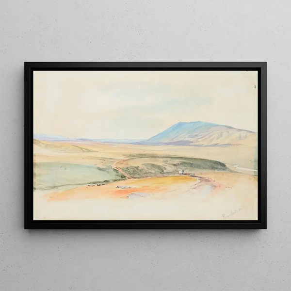 Vallée de Pomahaka, Otago - Nicholas Chevalier — framed artwork on a wall