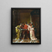Het parelketting - Nicola Sanesi — ingelijst kunstwerk aan de muur