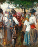 Een markt scène - Nicolae Vermont — weergave van het kunstwerk