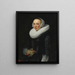 Portret van een dame - Nicolaes Eliasz Pickenoy — ingelijst kunstwerk aan de muur