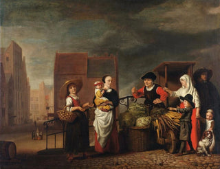 Nicolaes Maes - Vegetable Market.webp