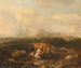 Landschap Italië met vee - Nicolaes van Helt Stockade — weergave van het kunstwerk