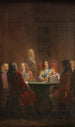 Christian V showcasing the Danish law 1683 - Nicolai Abildgaard — artwork view