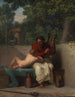 De Griekse dichter Anacréon en Bathyll - Nicolai Abildgaard — weergave van het kunstwerk