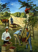 Studie muurschildering van de appelplukkers - Nicolai Cikovsky — weergave van het kunstwerk