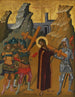 De Christus die het kruis draagt - Nicolaos Tzafouris — weergave van het kunstwerk