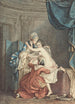 Le Bain - Nicolas François Regnault — weergave van het kunstwerk