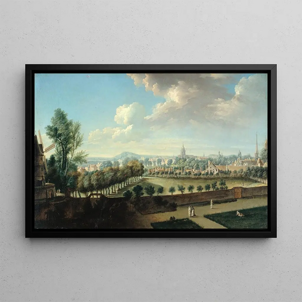 L'Enclos des Chartreux, rue d'Enfer - Nicolas Jean-Baptiste Raguenet — framed artwork on a wall