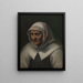 Portret van een oude vrouw - Nicolas Lagneau — ingelijst kunstwerk aan de muur