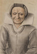 Portret van een lachende oude vrouw - Nicolas Lagneau — weergave van het kunstwerk