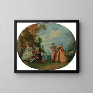Nicolas Lancret - An outdoor concert with the Beautiful Greek and the Amorous Turk.webp