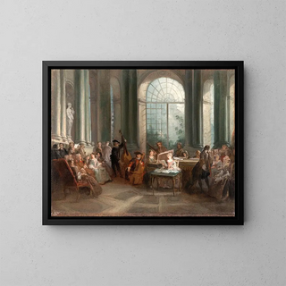 Nicolas Lancret - Concert in the Oval Salon of Pierre Crozats Chateau at Montmorency.webp
