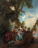 Verklaring van de liefde - Nicolas Lancret — weergave van het kunstwerk