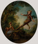 De schommel - Nicolas Lancret — weergave van het kunstwerk