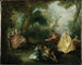 Le Balancement - Nicolas Lancret — weergave van het kunstwerk