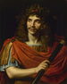 Molière 1622-1673 in de rol van Caesar van La Mort de Pompée - Nicolas Mignard — weergave van het kunstwerk