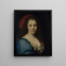 Portret vermoedelijk van Armande Béjart rond 1640-1700 actrice - Nicolas Mignard — ingelijst kunstwerk aan de muur