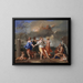 Een dans op de maat van de tijd - Nicolas Poussin — ingelijst kunstwerk aan de muur