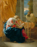 De Heilige Familie - Nicolas Poussin — weergave van het kunstwerk