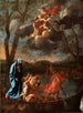 De terugkeer van de Heilige Familie naar Nazareth - Nicolas Poussin — weergave van het kunstwerk
