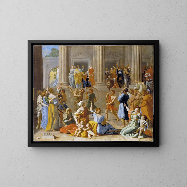 The Triumph of David - Nicolas Poussin — framed artwork on a wall
