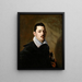 Portret van een jonge man met een zwaard - Nicolas Régnier — ingelijst kunstwerk aan de muur